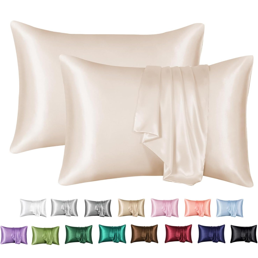 Silk Pillowcase - Taies d'oreiller en satin avec fermeture