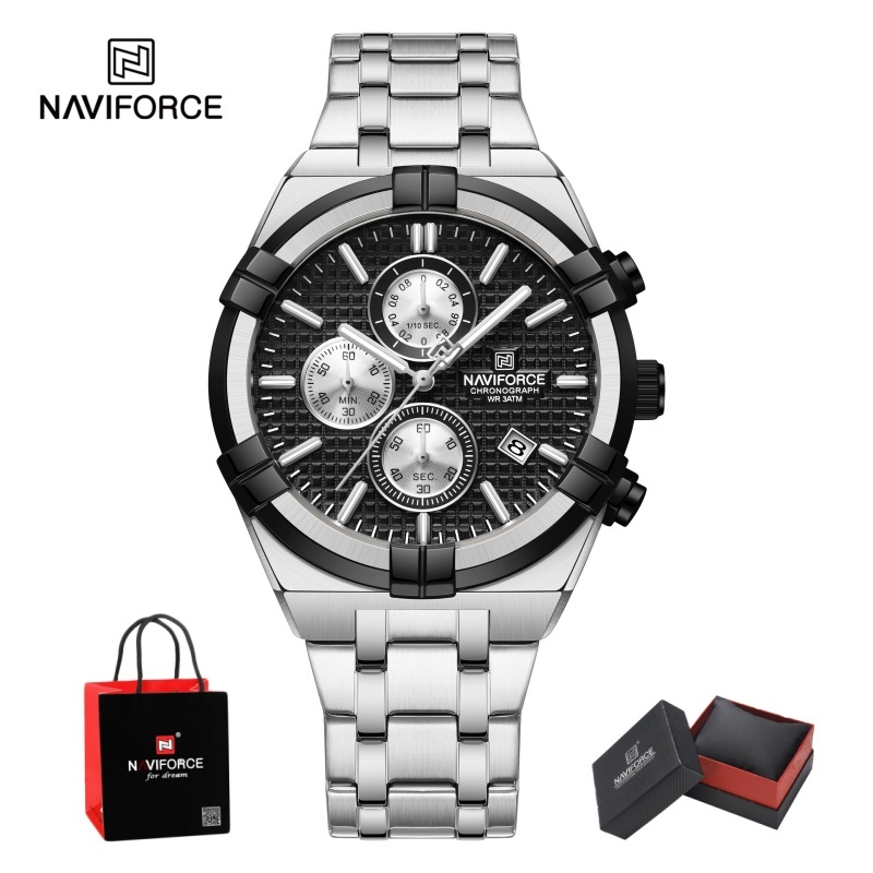 Luxury Watch Men - Montre chronographe à quartz pour homme