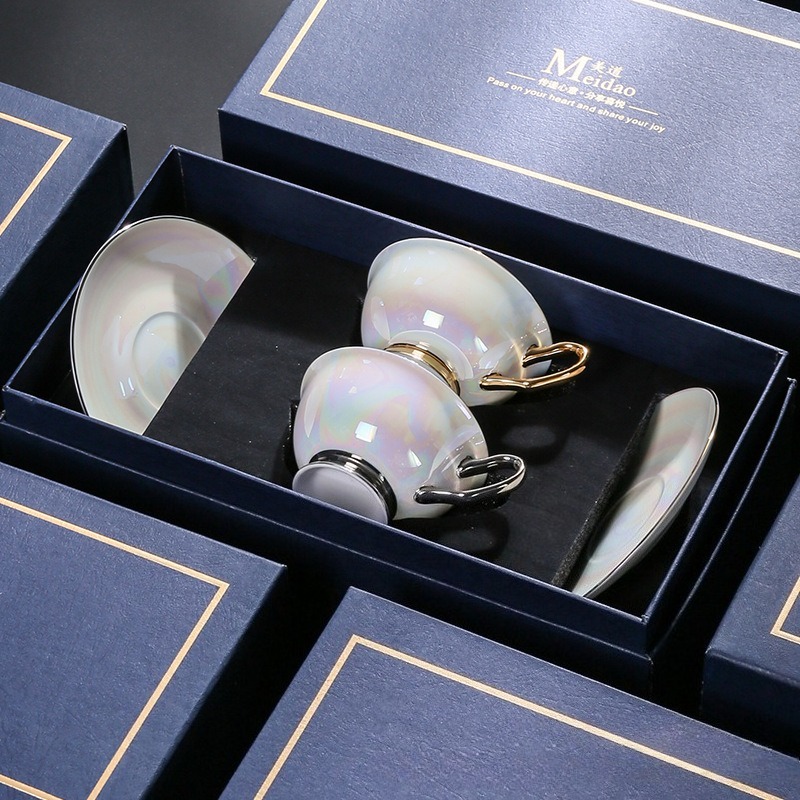 Luxury Gift Set - Ensemble de tasses à café nacrées