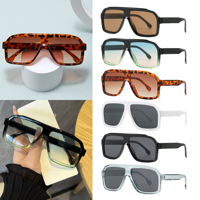 Sunglasses Uv400 - Lunettes de soleil surdimensionnées carrées anti-lumière