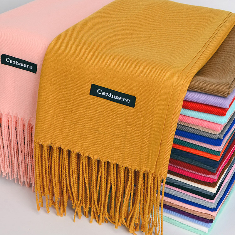 Cashmere Scarf - Écharpe polyvalente en Imitation cachemire brossé,