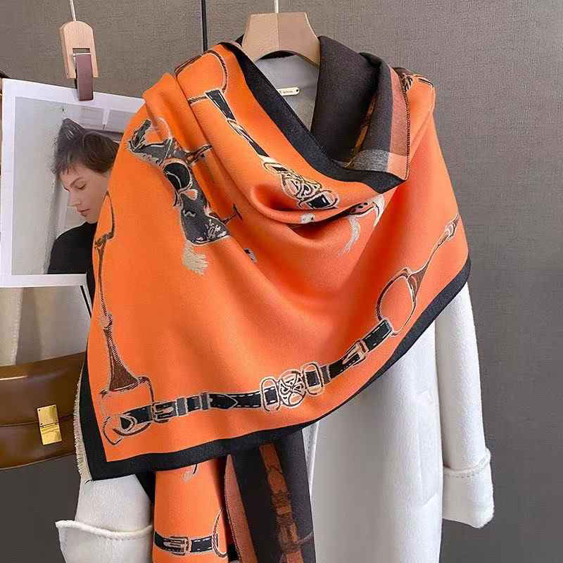 Cashmere Scarf - Écharpe rétro en Imitation cachemire pour