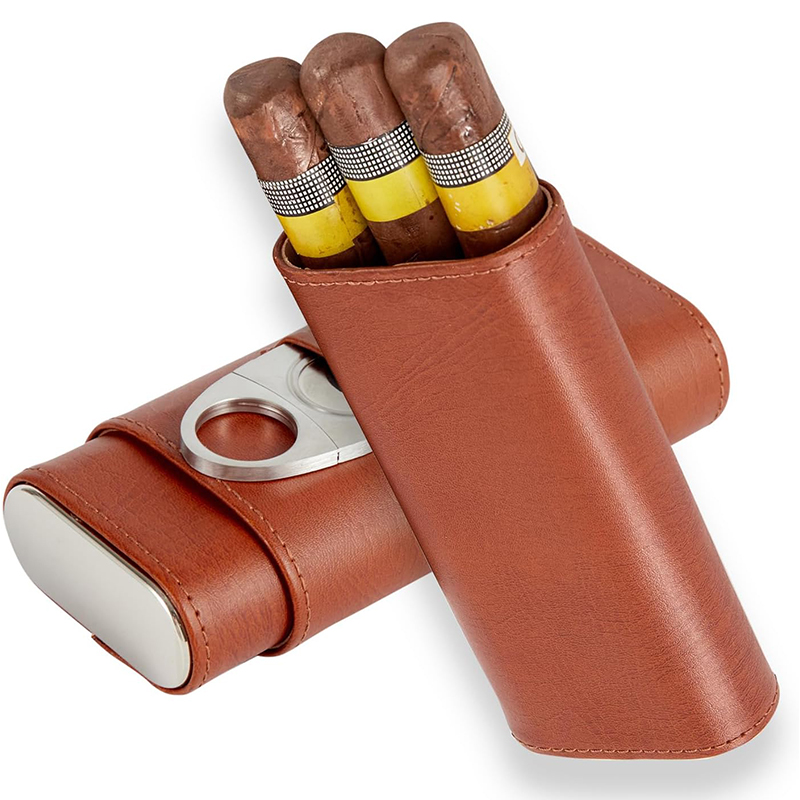 Premium Cigar Case - Kit humidor à cigares portable, étui