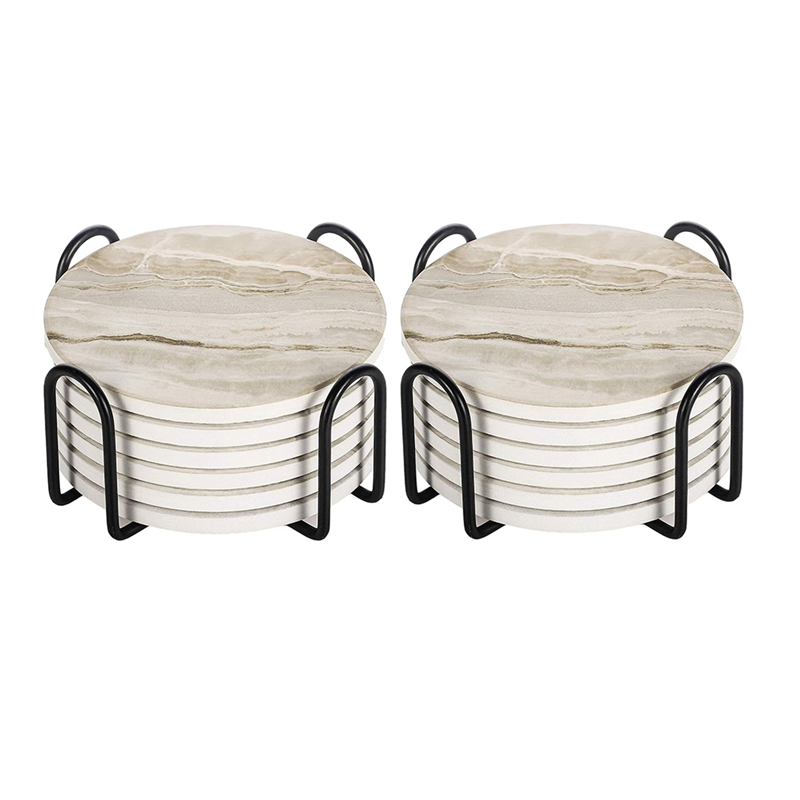 Ensemble de dessous de verre a - Marble Coaster Set avis et prix