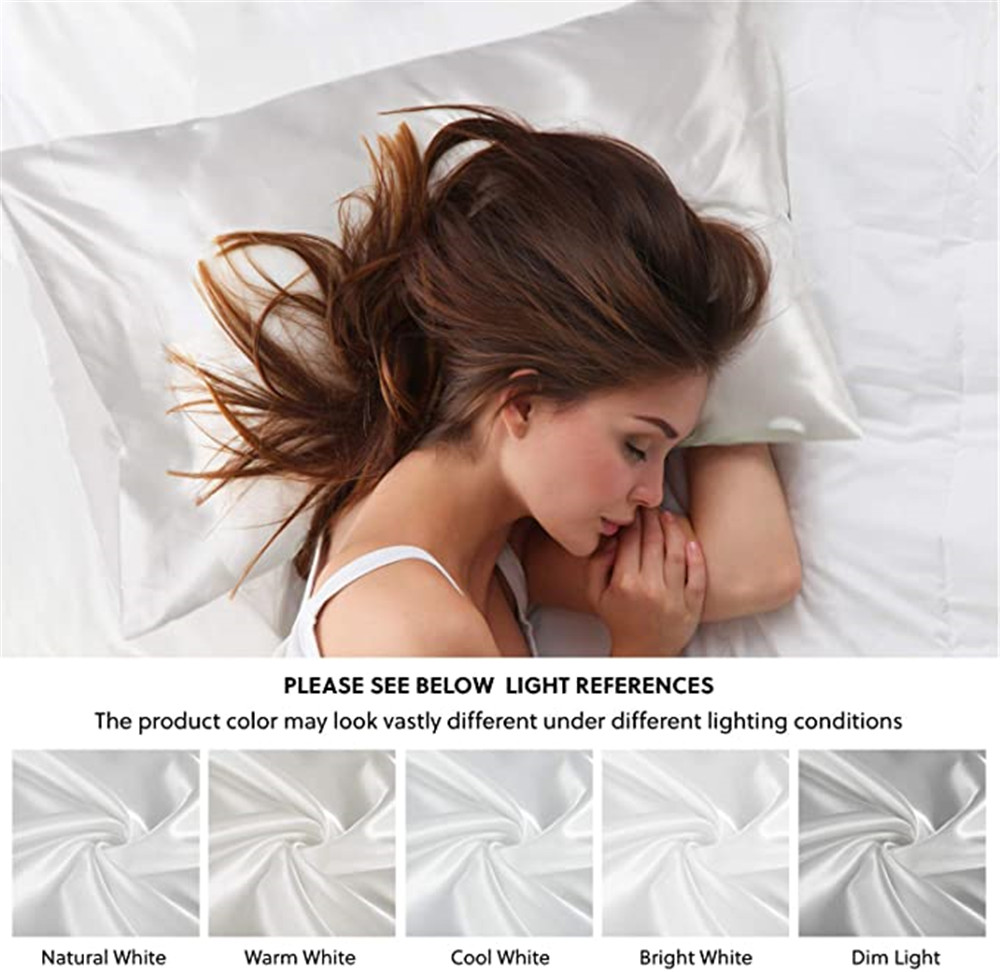 2 pièces/lot solide soyeux Sat - Silk Pillowcase avis et prix