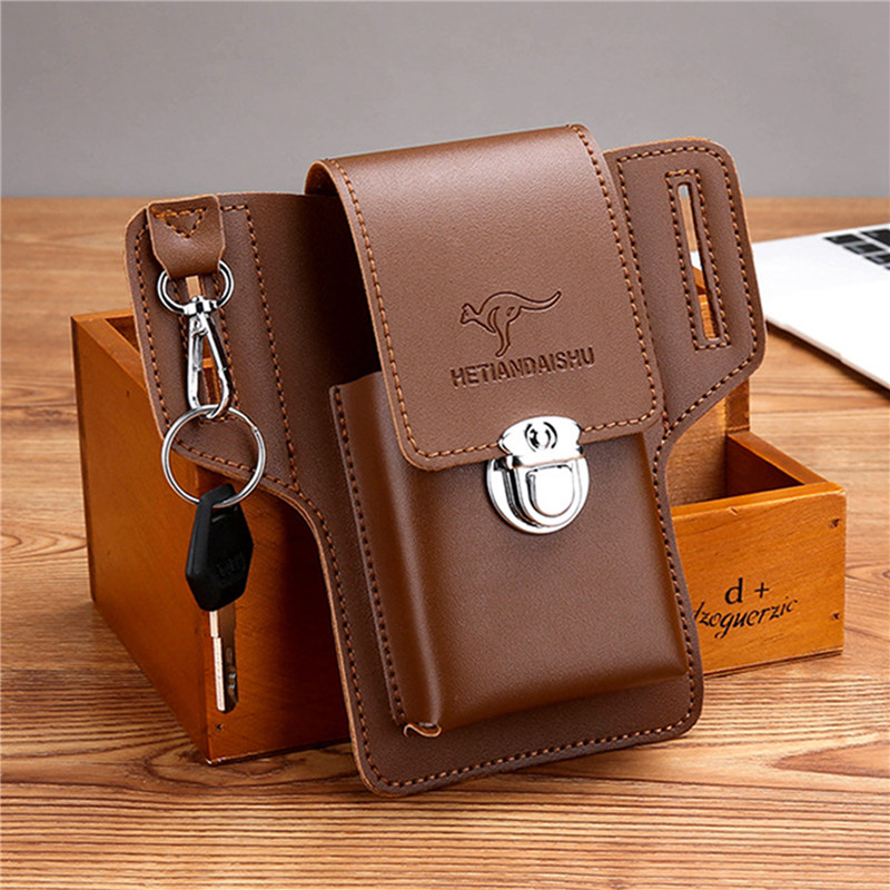 Sac de ceinture de téléphone p - Leather Wallet Men avis et prix