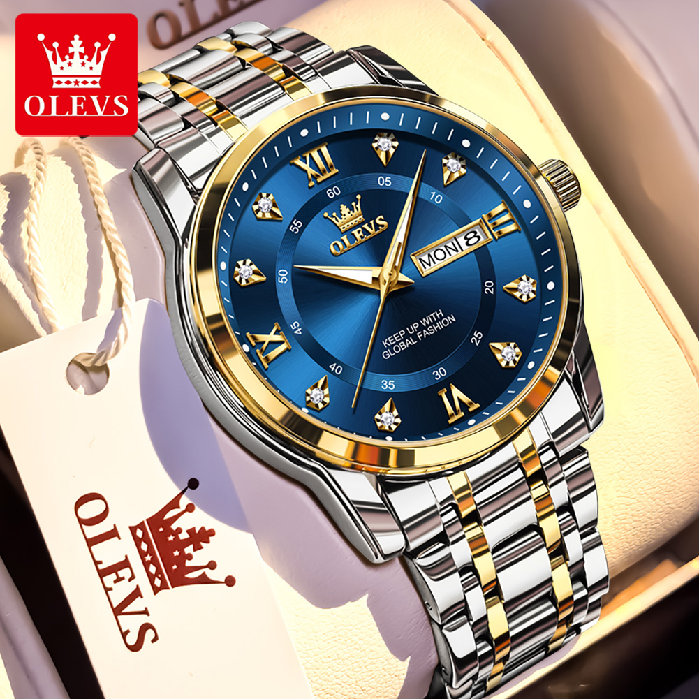 OLEVS marque mode hommes montr - Luxury Watch Men avis et prix