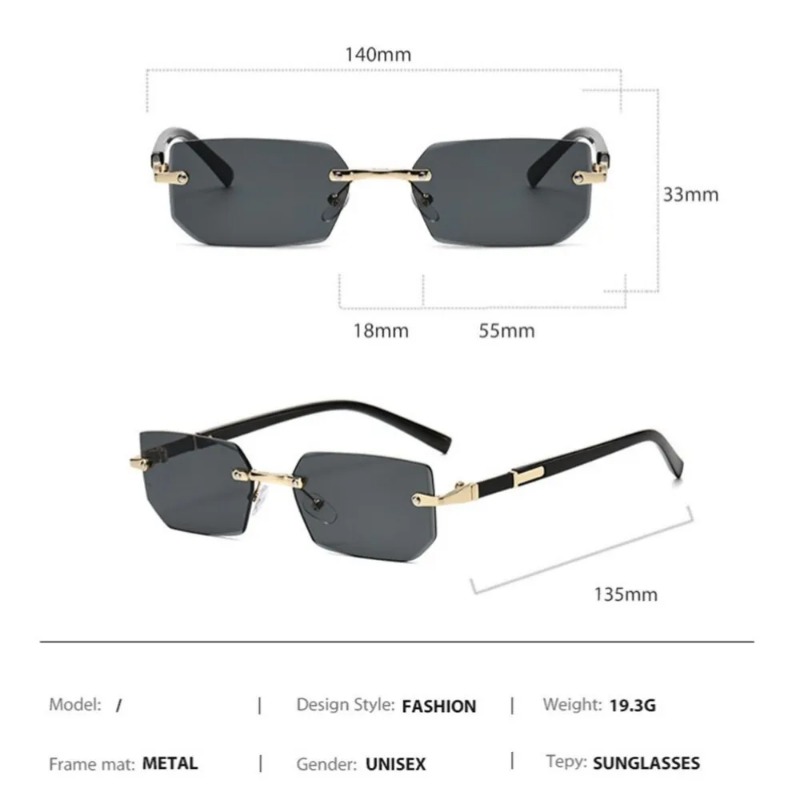 Lunettes de soleil rectangulai - Designer Sunglasses avis et prix
